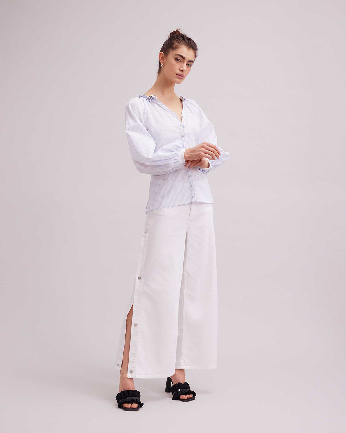 Women's Shirt AIX Sky Blue Size 40