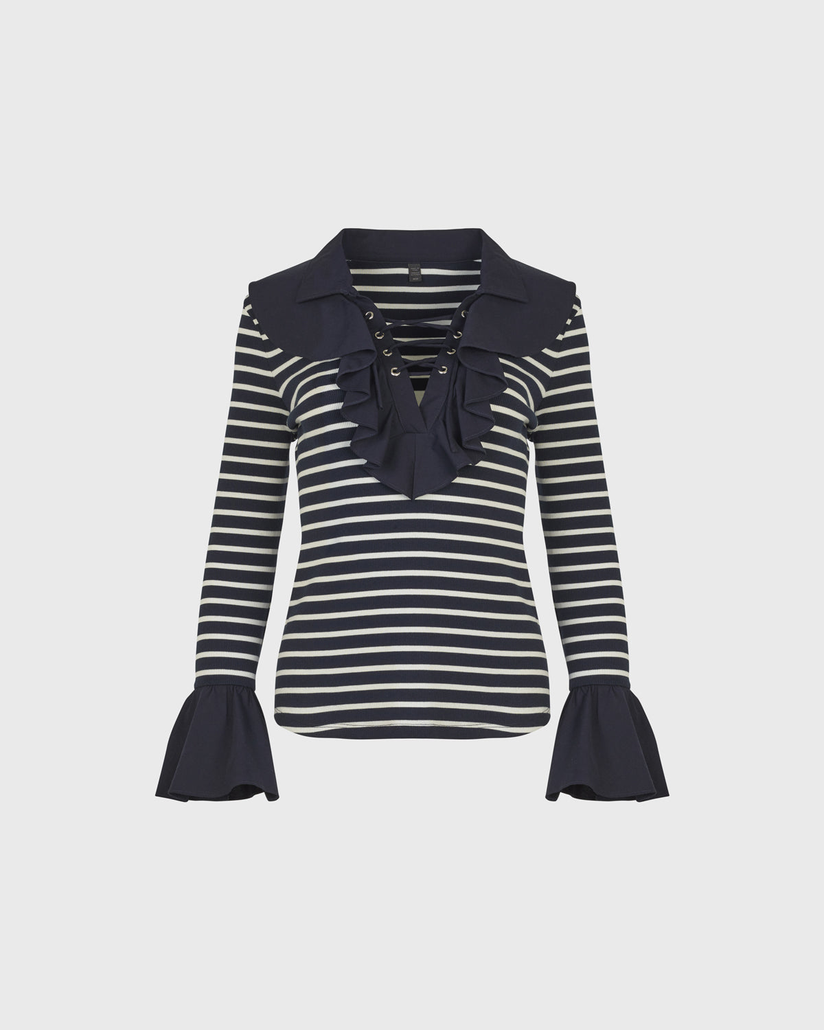 Anne Fontaine Women's Top COQUILLAGE Dark Navy Size XL