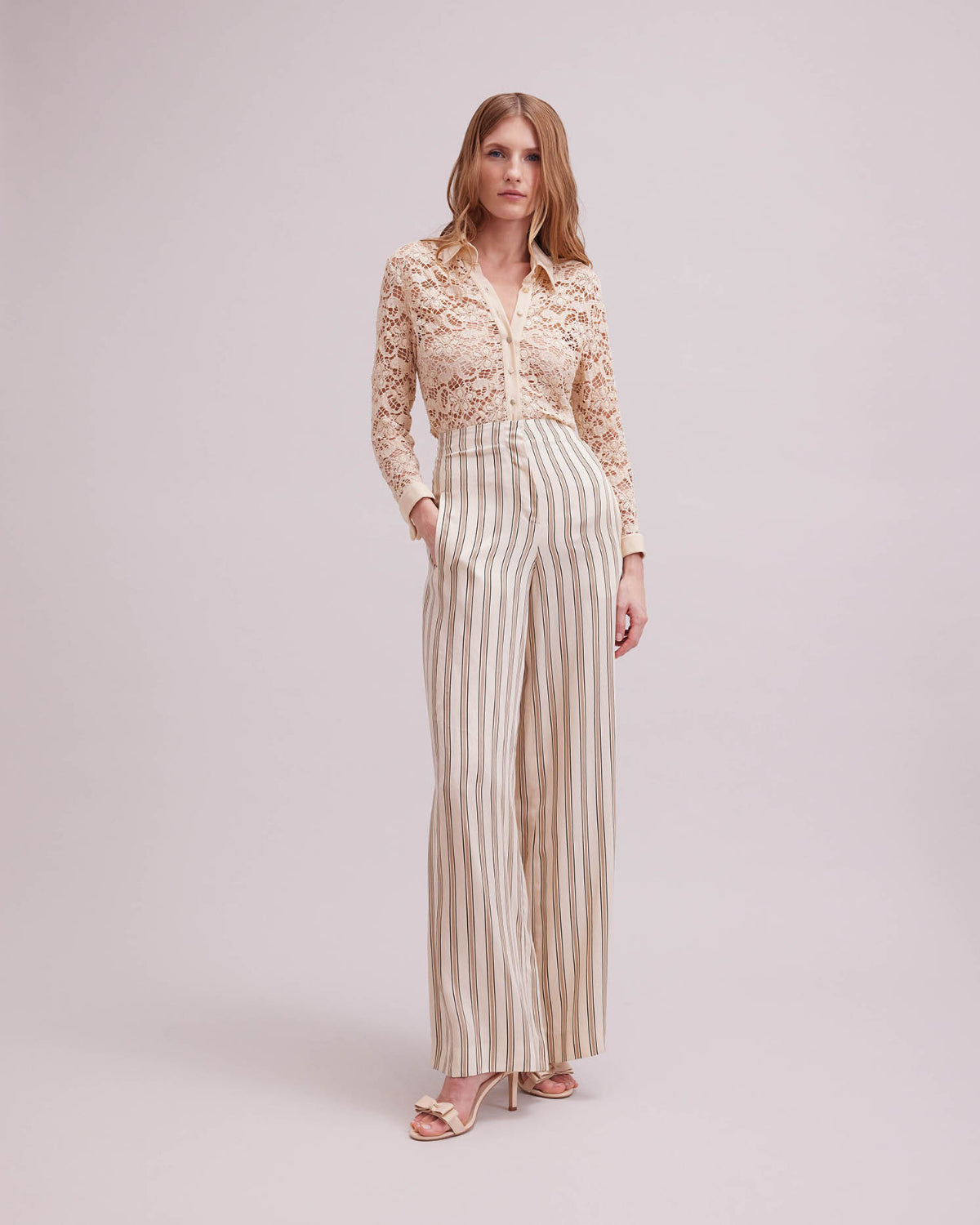 Women's Pants PASTIS Almond Milk SIZE 38