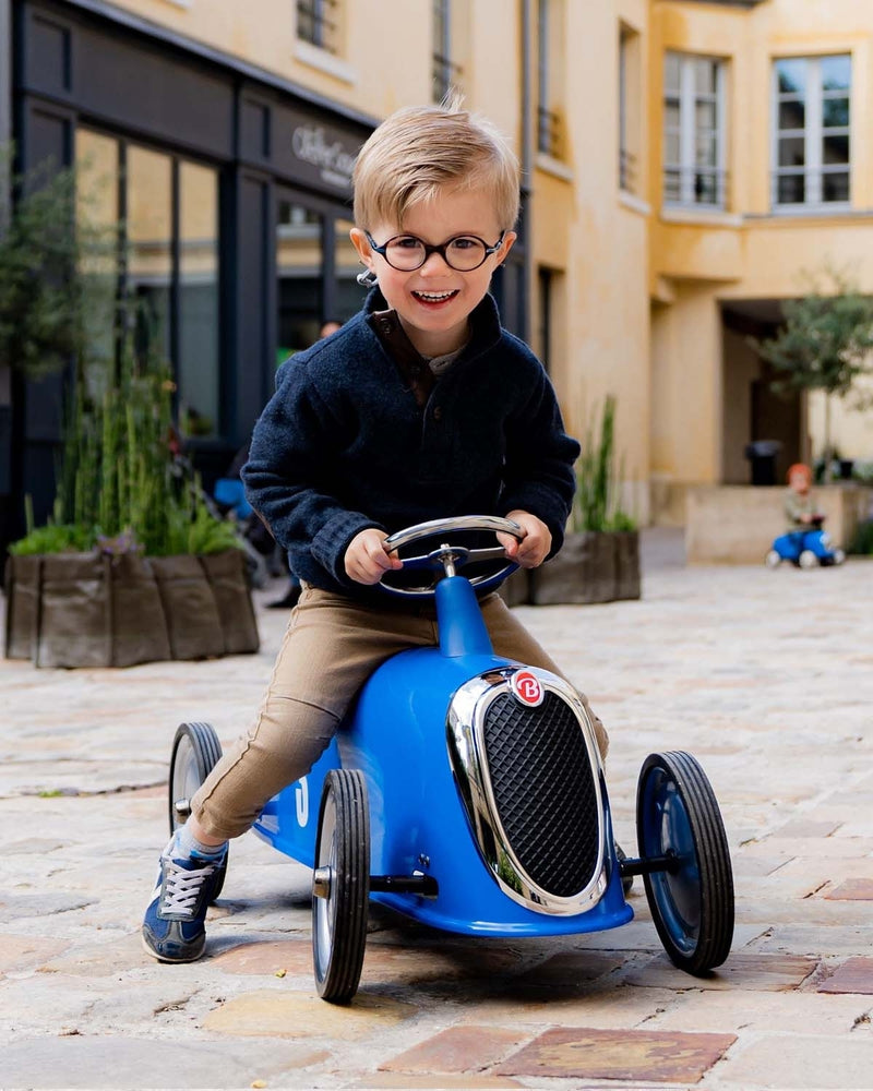 Baghera Ride-On RIDER Blue with FREE Trailer