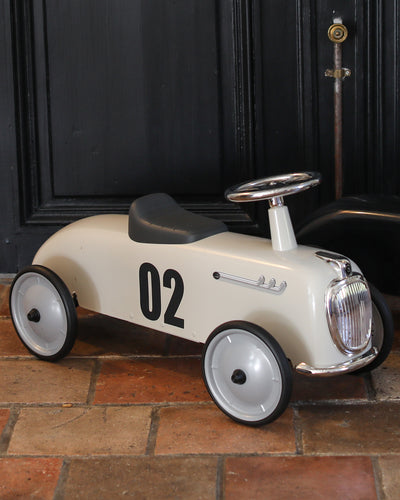 White company sales ride on car