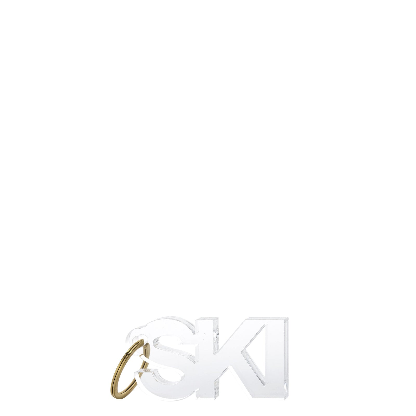 Tara Wilson Designs Keychain SKI 1" h