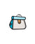 Jump From Paper 2D Shoulder Bag CAKE Blue Image 2