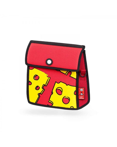 Jump From Paper 2D Shoulder Bag POP ART CHEESE Red