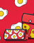 Jump From Paper 2D Purse POP ART EGG Red Image 2