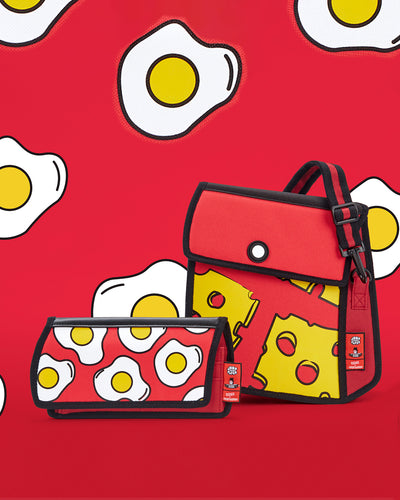 Jump From Paper 2D Shoulder Bag POP ART CHEESE Red Image 4