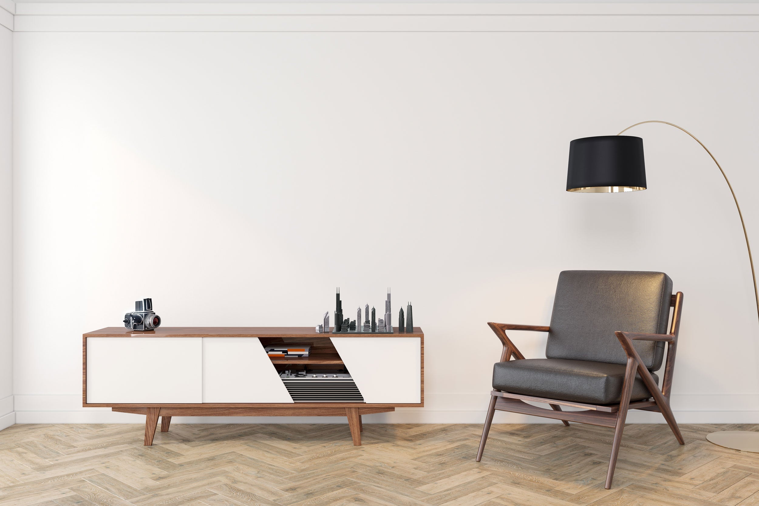 Skyline Chess Chess Set Stainless Steel CHICAGO Edition with Wood Map Board