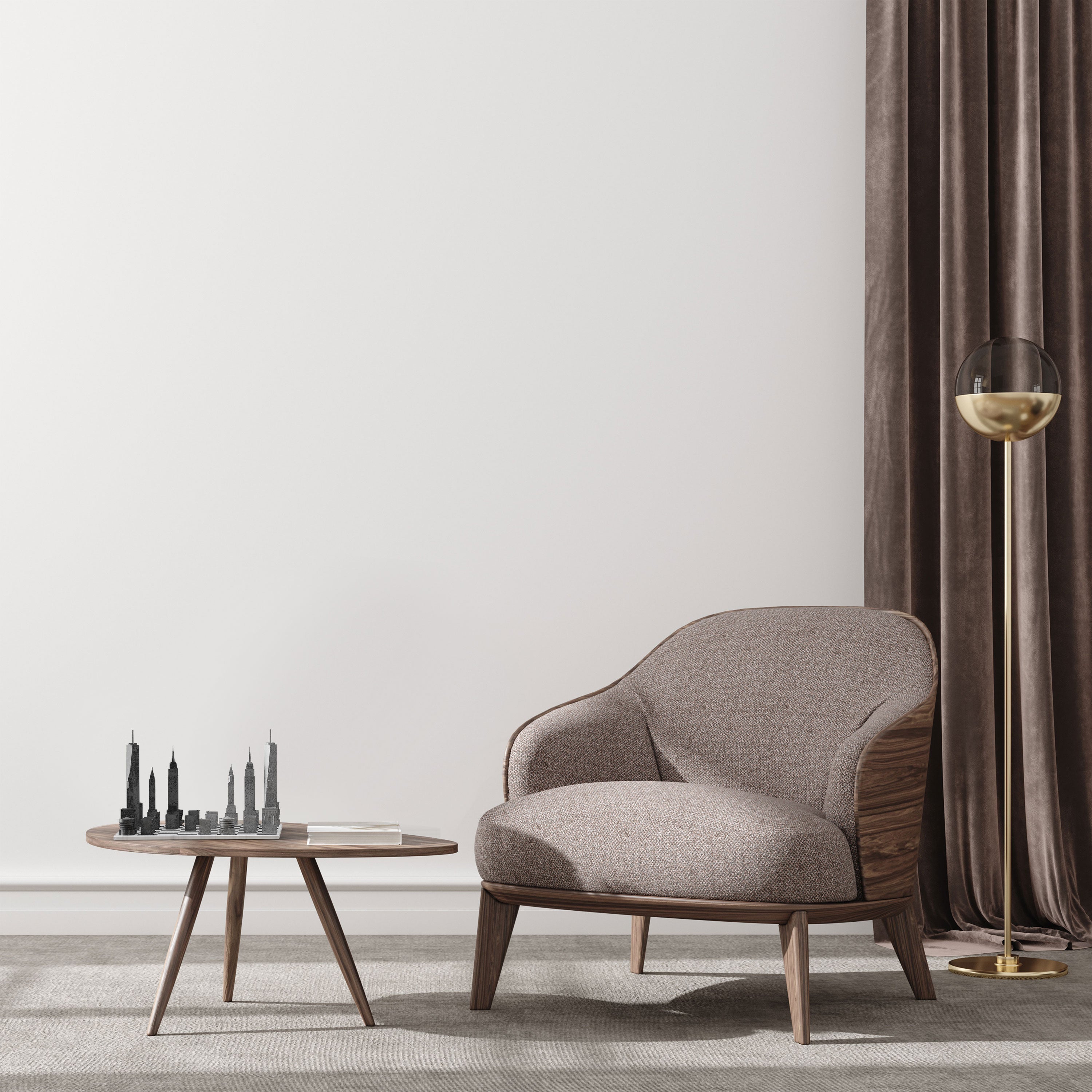 Skyline Chess Chess Set Stainless Steel NEW YORK Edition with Wood Map Board