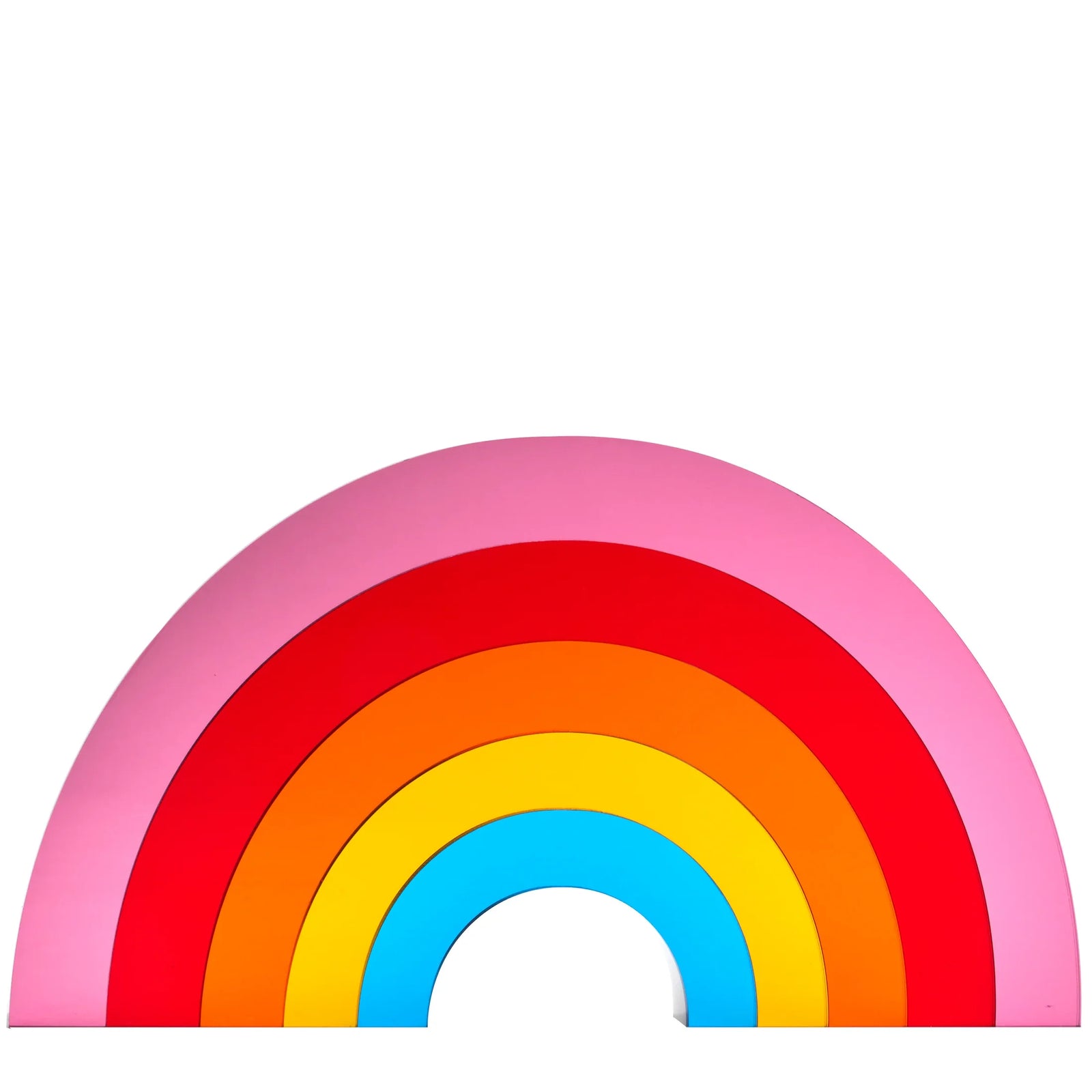 Tara Wilson Designs Shelf Decor Stand Alone RAINBOW Mirrored 11" x 6" h x 1" d