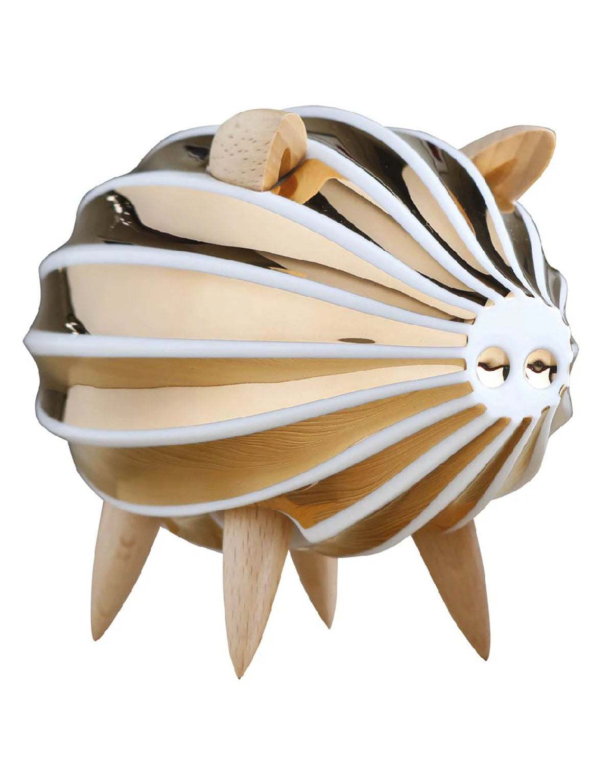 VICI Brands Piggy Bank CERAMIC Gold Large