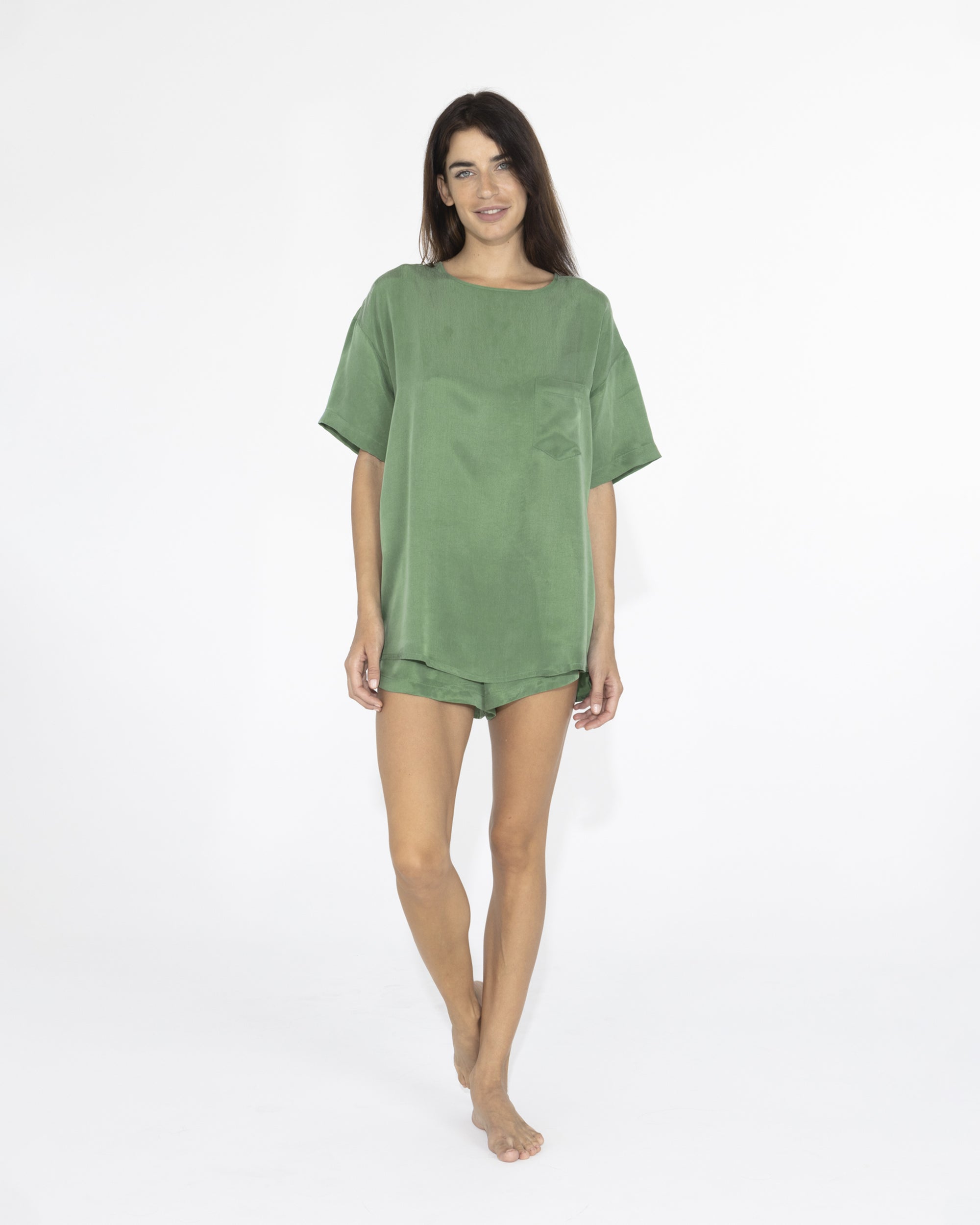 niLuu Women's T-Shirt MIKA GREEN Size S