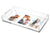 Tray PHOTO with White Mat 16 inches by 8 inches for three photos 5 inches by 7 inches