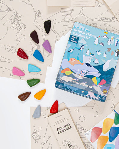 COLOR JEUColoring Kit PARTY SET Whales and Penguins