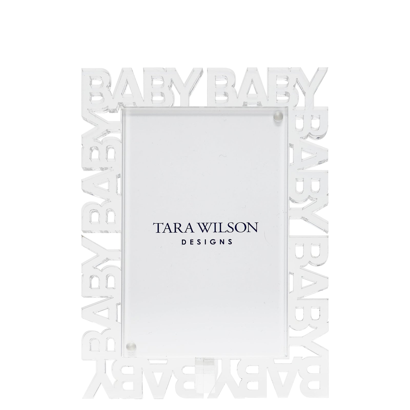 Tara Wilson Designs Frame WORD BABY 6" x 8" for Photo Size 4" x 6"
