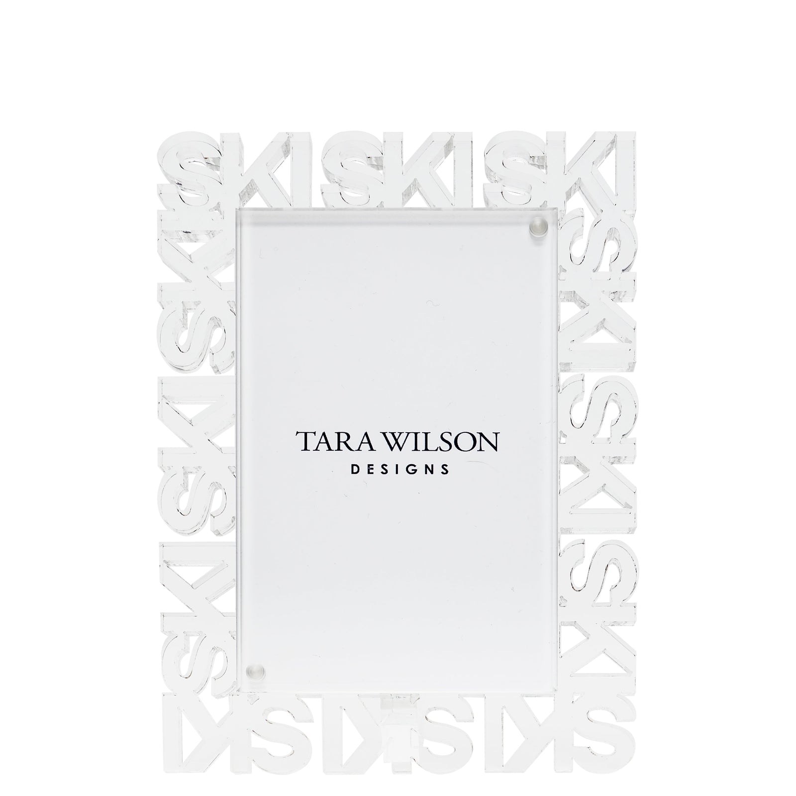 Tara Wilson Designs Frame WORD SKI 6" x 8" for Photo Size 4" x 6"