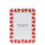 Frame WORD PRINTED Red Hearts 4 inches by 6 inches