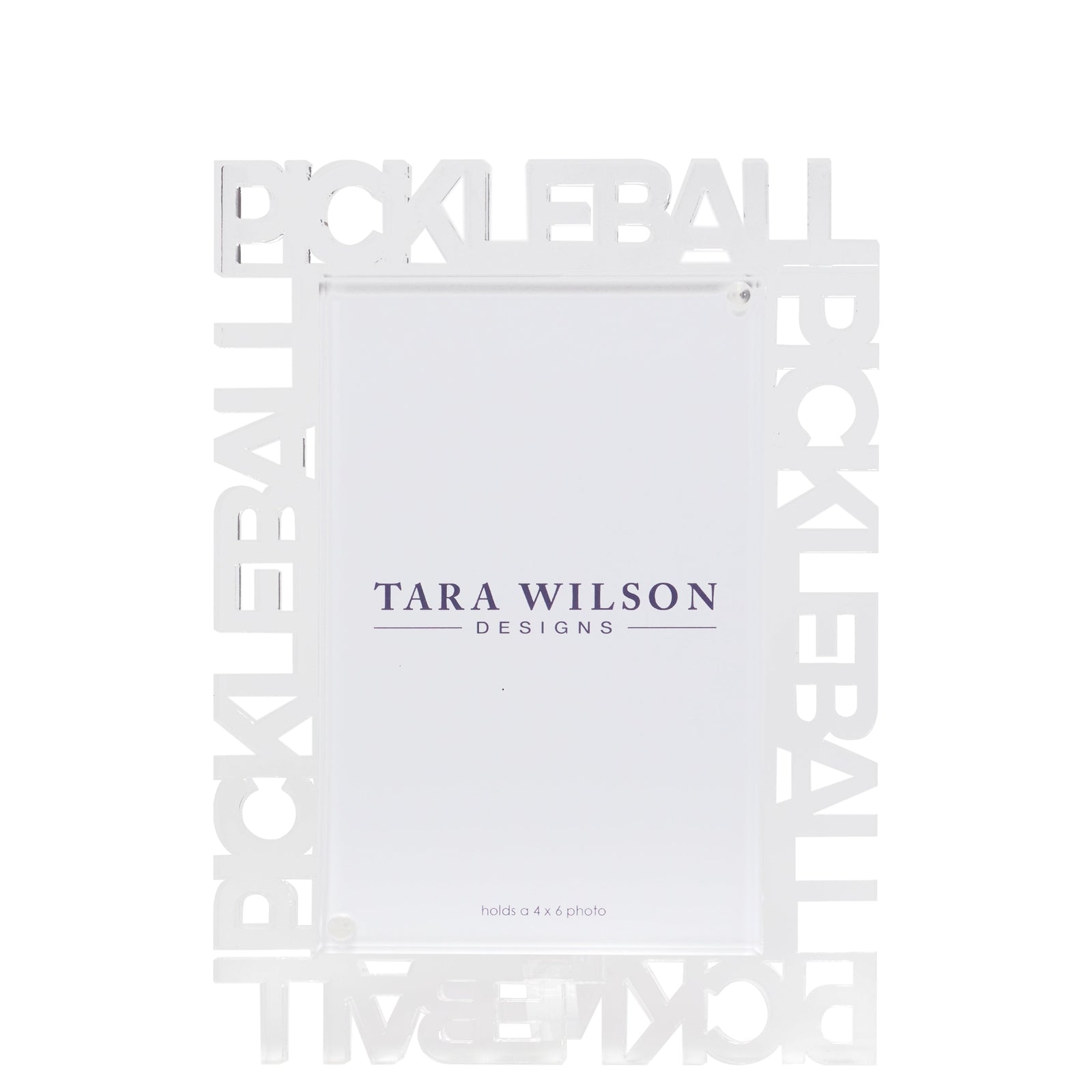 Tara Wilson Designs Frame WORD PICKLEBALL 6" x 8" for Photo Size 4" x 6"
