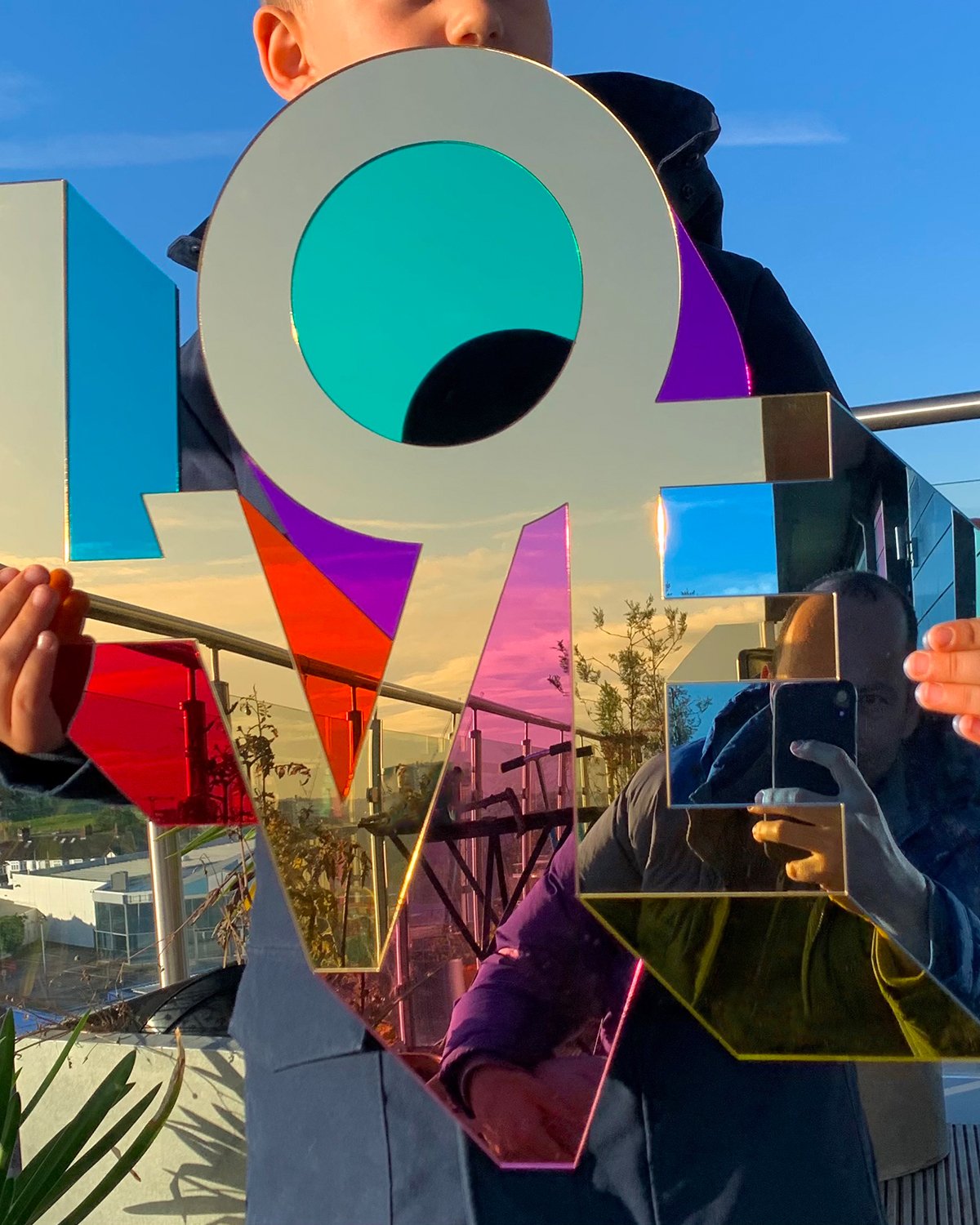 Sculpture LOVE Mirror