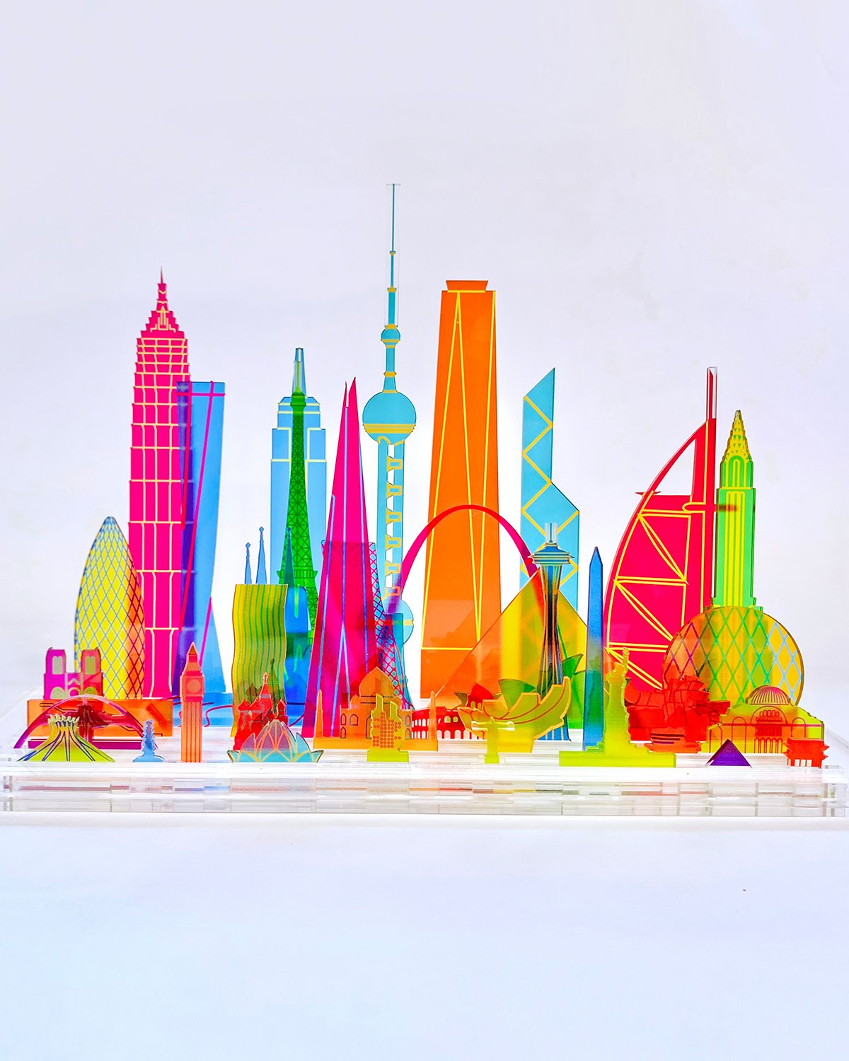 Sculpture ICONIC STRUCTURES Translucent Modular