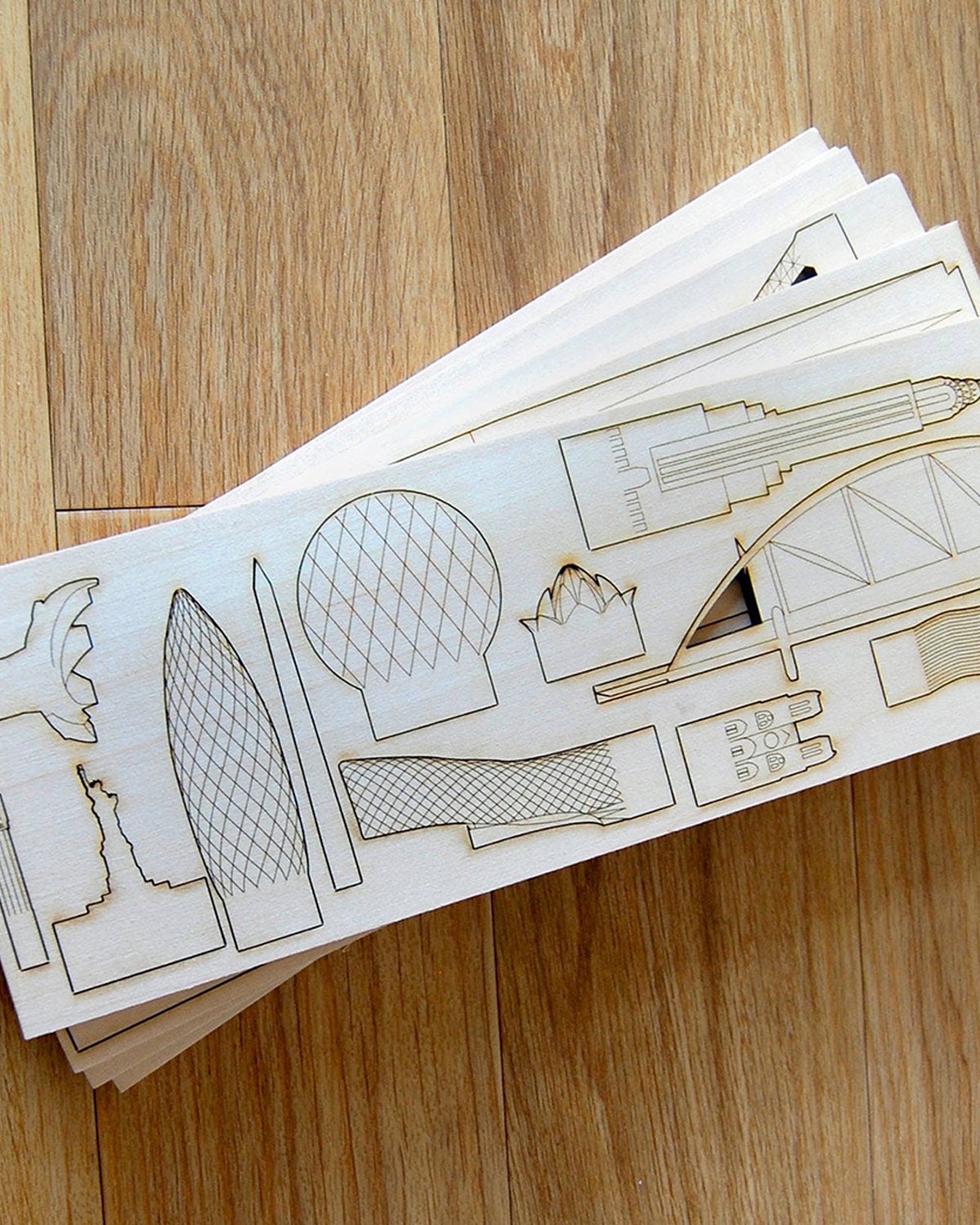 Sculpture ICONIC STRUCTURES Wooden Modular