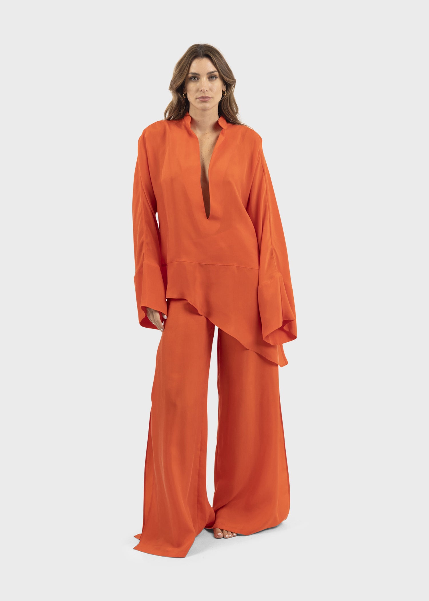 niLuu Women's HERA Tunic Top TANGERINE