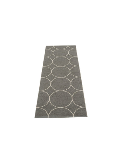 Pappelina Rug BOO Charcoal & Linen  image 1