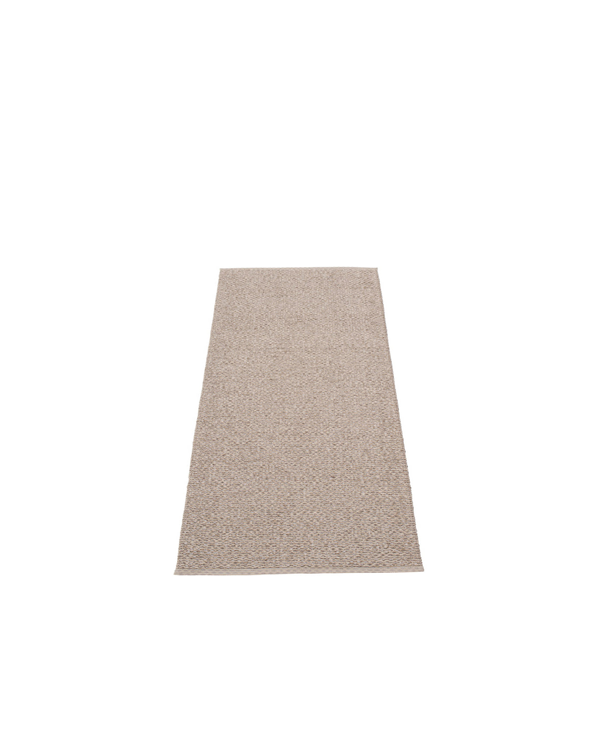 Pappelina Svea Plastic Rug - Mud Metallic/Mud, 2 1/4' x 5 1/4