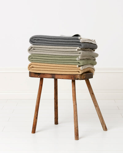 PappelinaBlanket YLVA Ochre/Cream  image 4