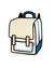 Jump From Paper 2D Backpack SPACEMAN TRIP POP Between the Stars Beige
