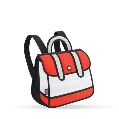 Jump From Paper 2D Backpack STRIPE Red