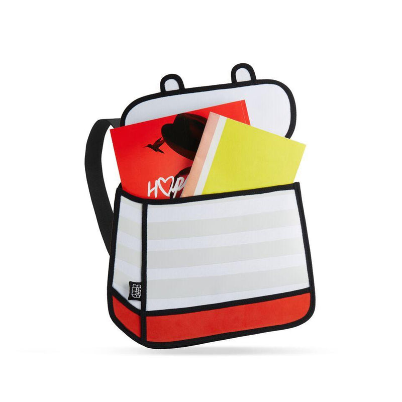 Jump From Paper 2D Backpack STRIPE Red