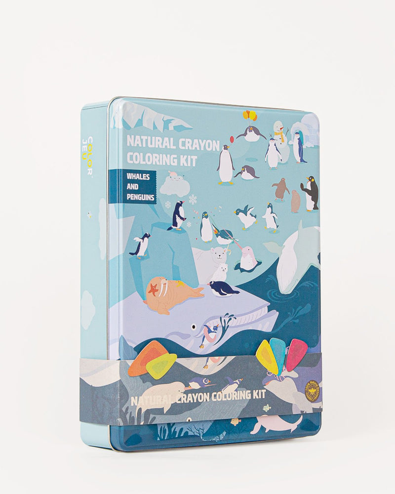 Color Jeu Coloring Kit PARTY SET Whales and Penguins